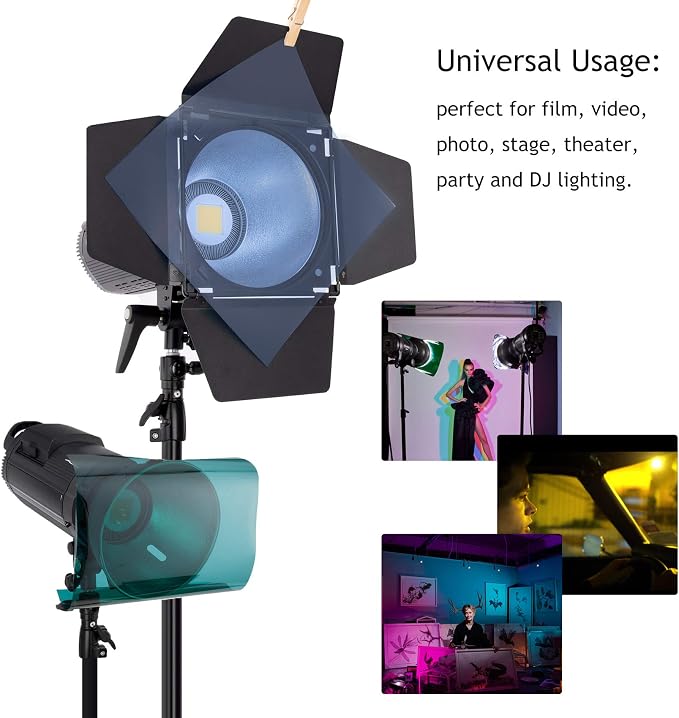 Selens 20pcs Color Gel Filter for Lighting Effect, 10x10 Inches Photography - Image 3