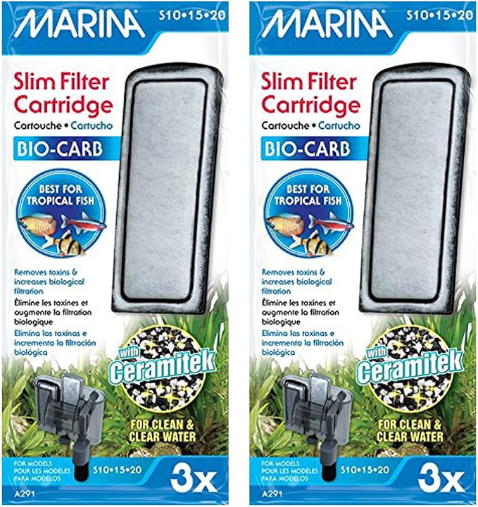 Marina Slim Filter Carbon Plus Ceramic Cartridge by Marina