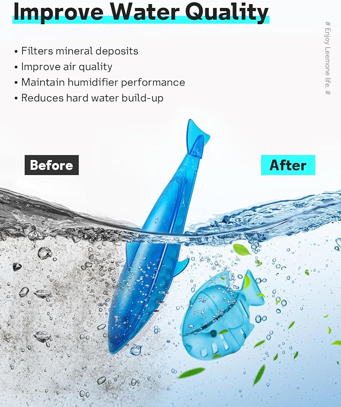 Leemone Humidifier Cleaner Float Shark & Fish -Humidifier Accessories Compatible - Image 4