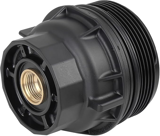 X AUTOHAUX Black Car Oil Engine Filter Housing Cap Cover Assembly 15620-36020 - Image 5