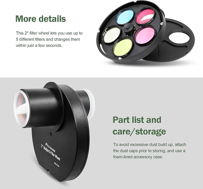 Astromania Telescope Filter Wheel Holder, Filter Wheel Drawer Compatible - Image 6