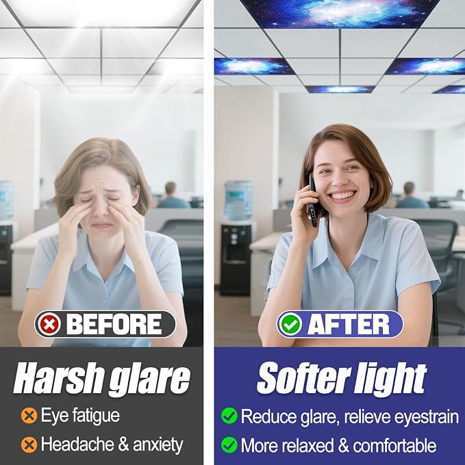 Fluorescent Light Covers with 10 Strong Magnets - Image 3