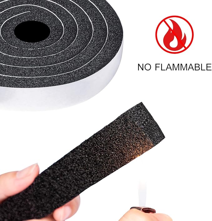 TORRAMI Maximum Compression Foam Weather Stripping 1 inch W X 1/2 inch T - Image 3
