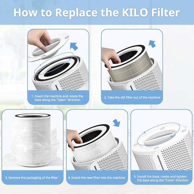 KILO Air Purifier Filter Replacement Compatible - Image 7