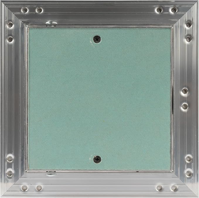 6" x 6" Inch Aluminum Drywall Access Panel - Service Shaft Door - Plumbing, Electricity, Heating, Alarm Wall Inspection hatch for Drywall - Bathroom Service Access Hole Cover