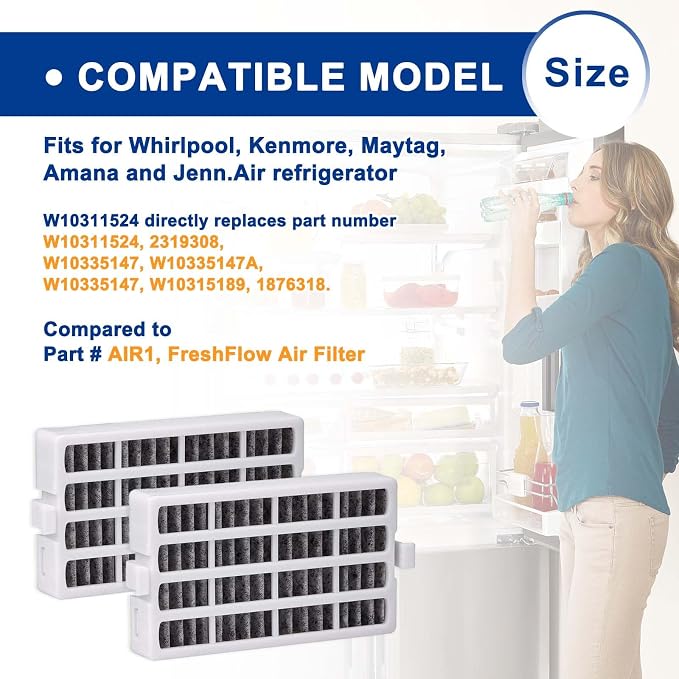 W10311524 Refrigerator Air Filter Replacement Compatible - Image 2