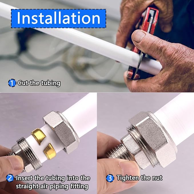 Straight Air Piping Fittings, 3/4"Piping x 3/4"Male NPT Threads Adapter Fittings - Image 5
