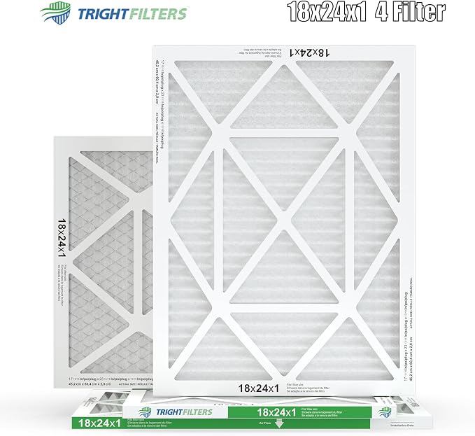 18x24x1 Air Filter 4 Pack, MERV 8 Pleated Dust Defense Air Filters Replacement - Image 9