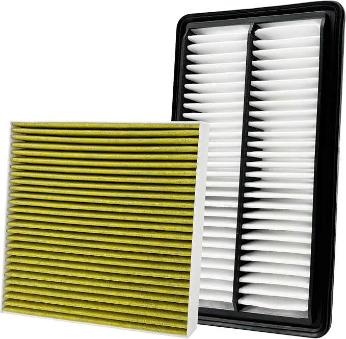 2Pcs Cabin Engine Air Filter Kits JM802 JM1722 Fits by Capume