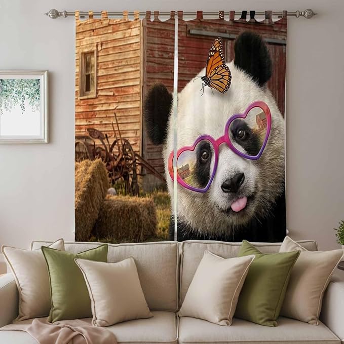 Farm Panda Living Room Curtains 84 Inch Length, Window Curtains Tab Top - Image 3