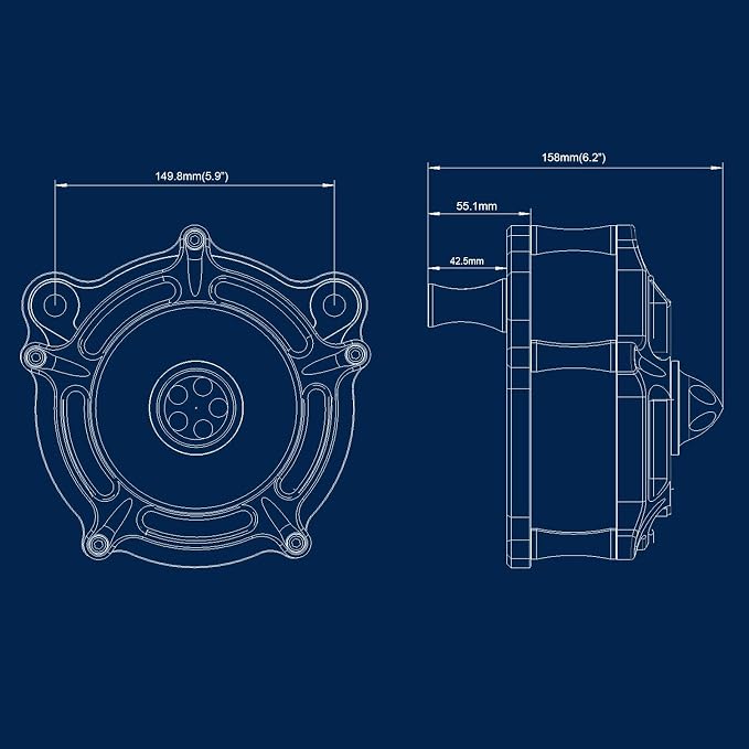 Air Filter Cleaner for Harley Davidson Softail Touring Street Road King Glide - Image 6
