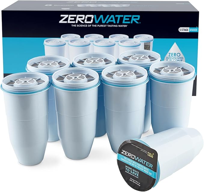 ZeroWater Official Replacement Filter – 5-Stage 0 TDS Zero Water Replacement by ZeroWater