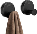 TAILI Stylish 304 Stainless Steel Bathroom Suction Hooks for Towel, Bathrobe, Loofah, No Damage Hanging Glass Shower Wall Hook, Patented Strong Suction Cup Holder, Hold Up to 11 Lbs, O-Cylinder Black