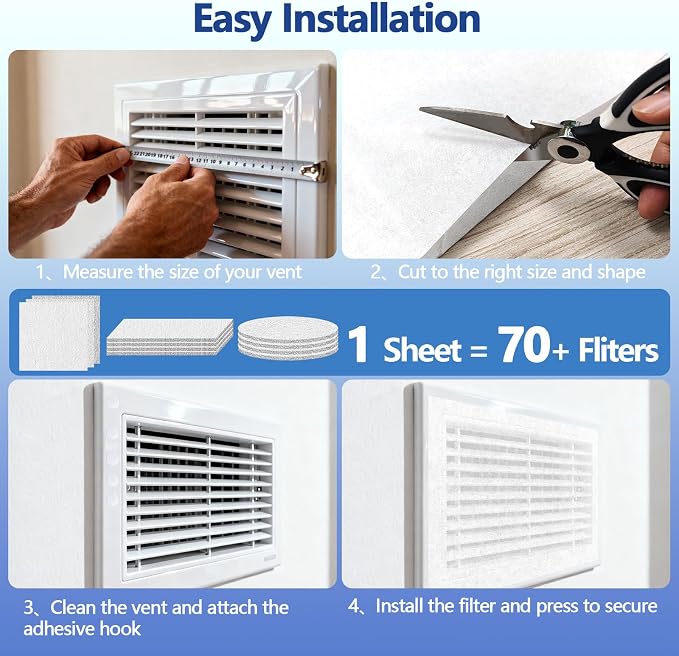 MERV 8 Cut to Fit Air Filter Material, Polyester Air Filter Media - Image 3