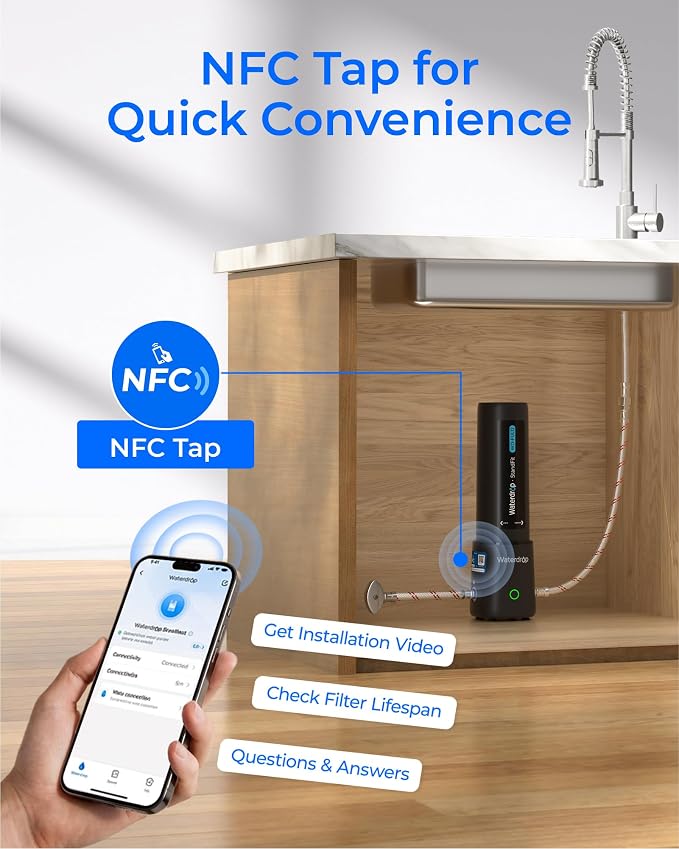 Waterdrop 10UA PRO Under Sink Water Filter, No Drill Required, Time Reminder - Image 6