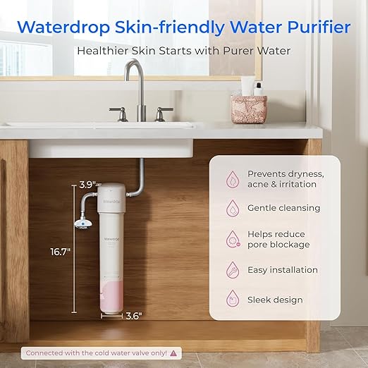 Waterdrop BFU1 Water Filter for Bathroom for Face Care, Soft Water, - Image 2