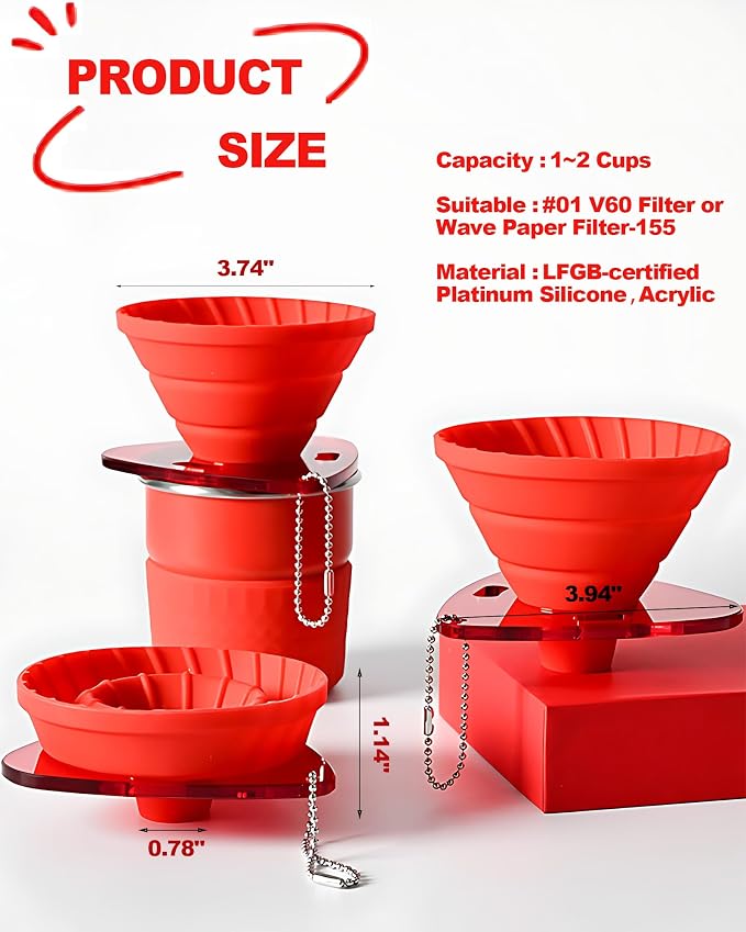 2-in-1 Pour Over Coffee Dripper - Image 6