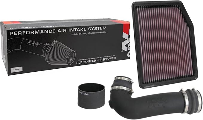 K&N Cold Air Intake System: High-Flow Air Filter, Increase Performance & by KNEngineeringInc