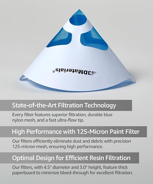 SuperFilter 100 pcs, Disposable Filter, 3D Printer Resin and Paint Strainer - Image 4