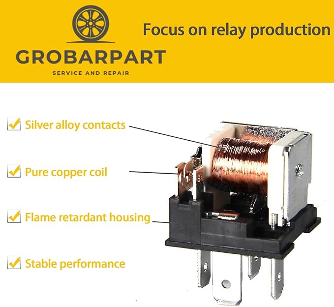 90987-02027 156700-2870 Relay 4 pcs 12V 4 pin Multi Relay Compatible - Image 2