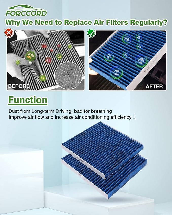 2-Pack Cabin Air Filter Fits for JEEP CHEROKEE 2019-2023 Activated Carbon Cabin - Image 5