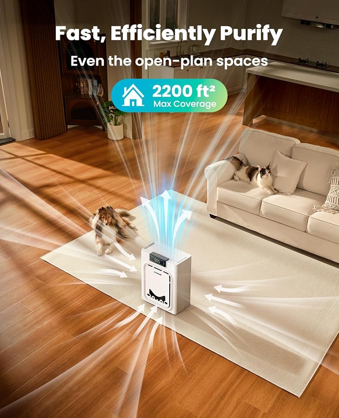 oneisall Air Purifiers for Home Pets - Image 3