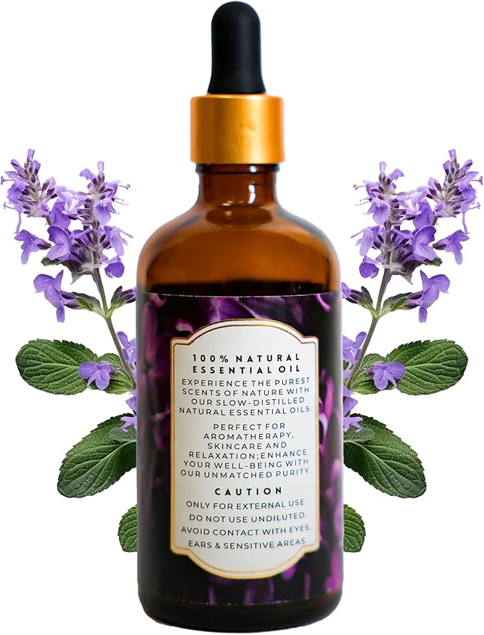 Luxurious French Lavender Essential Oil by Enhanced Essentials|with Glass Dropper|Slow Distilled & Pure| for Home,Diffusers,Skin Care,Aromatherapy,Massage,Soap & Candle Making|3.38 fl oz (100 ml)