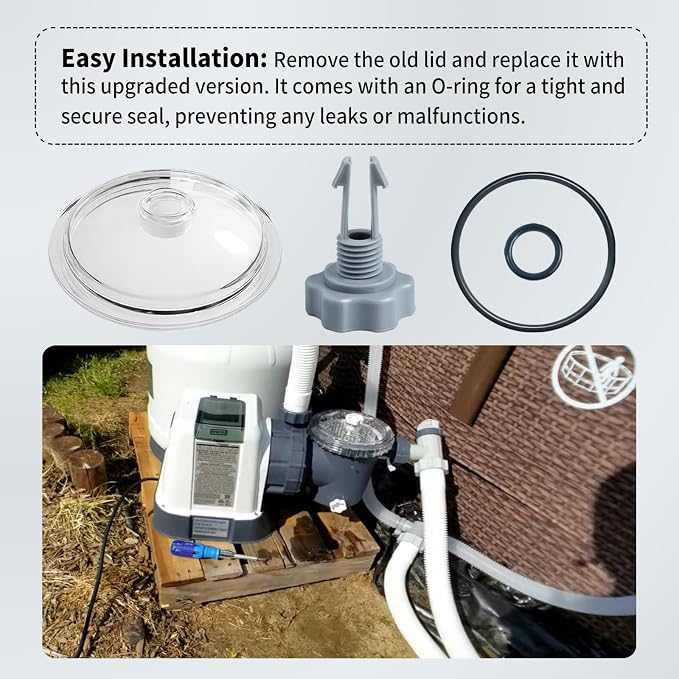 SF80110-1 Leaf Trap Cover Lid 5 inch Have O-Ring & Valve, Fit - Image 5