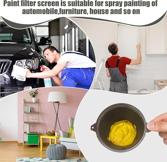 30 Pcs Paint Filter 100 mm Plastic Paint Strainer - Image 6