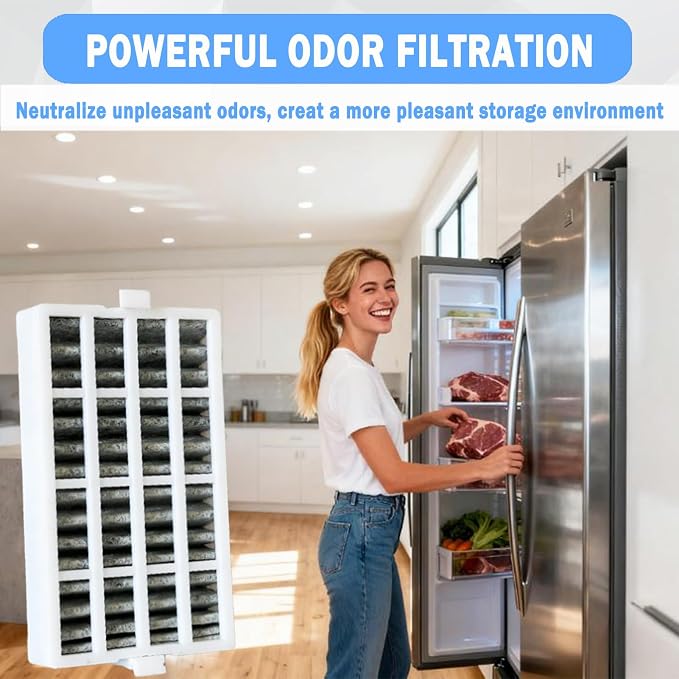 3 Pcs Refrigerator Air Filter Replacement Compatible - Image 5