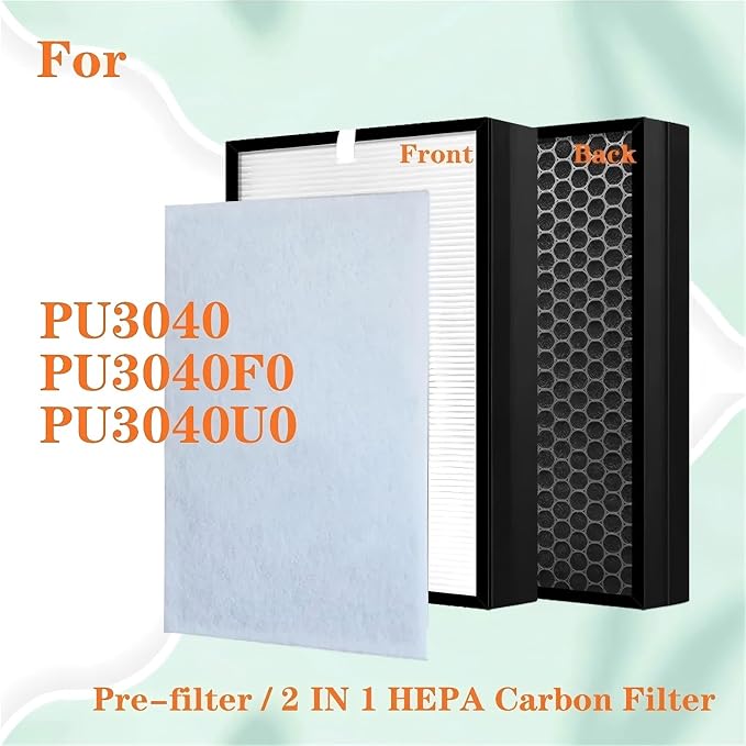 Replacement 2 In 1 HEPA And Carbon Filter，Compatible - Image 3