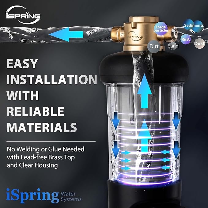 iSpring WSP100ARJ Spin-Down Sediment Water Filter, Upgraded Jumbo Size - Image 6