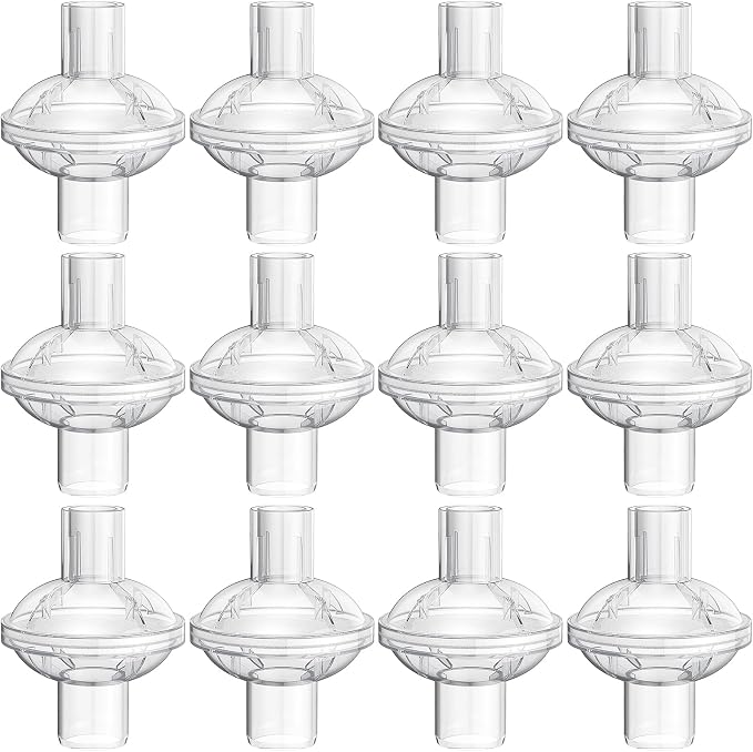 12-pack CPAP Inline Filter, Universal Inline CPAP Filter Compatible by WILERDA