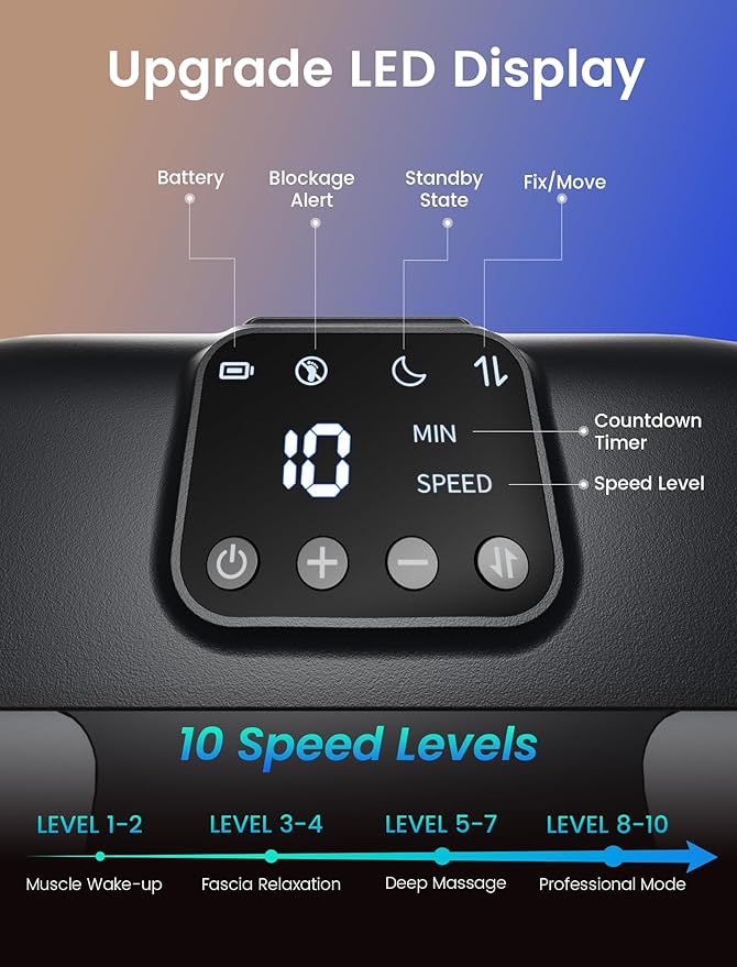 lifechill Cordless Foot Massager with Remote Control, FSA Eligible, 10-Levels Foot Massager for Neuropathy, Plantar Fasciitis, Fits All Size, Mom Christmas Gifts for Women Men, HSA