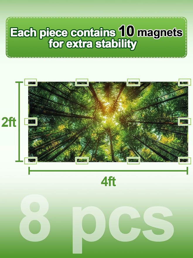 Fluorescent Light Covers with 10 Strong Magnets - Image 5