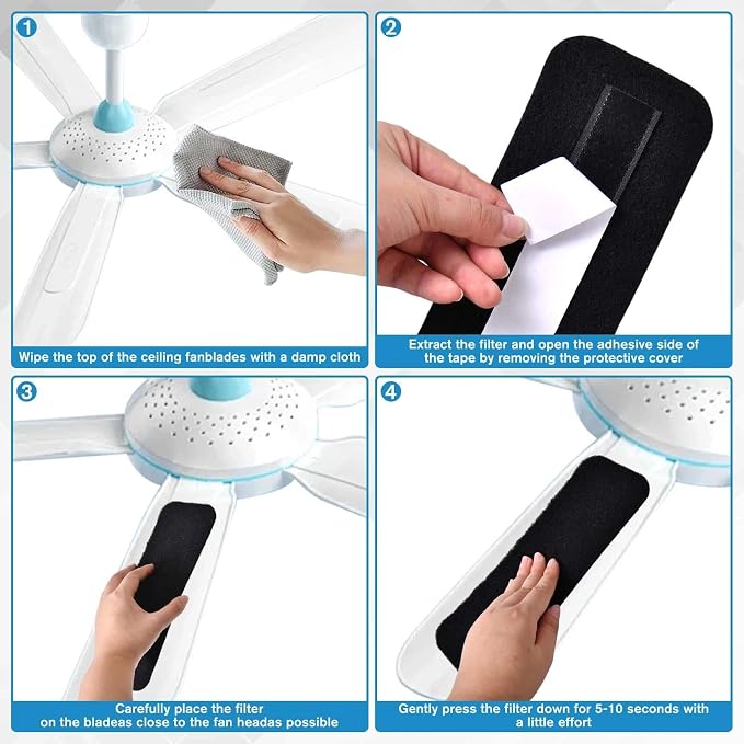 SPEEDWOX 15 PCS Ceiling Fan Filters - Image 3