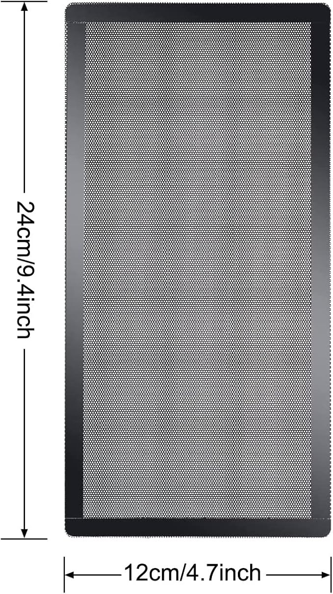 240x120mm PC Case Dust Mesh Filter, Magnetic Frame Computer Fan Dust Mesh PC - Image 2