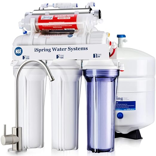 iSpring RCC7AK-UV, NSF Certified, 7-Stage Under Sink Reverse Osmosis Water by iSpring