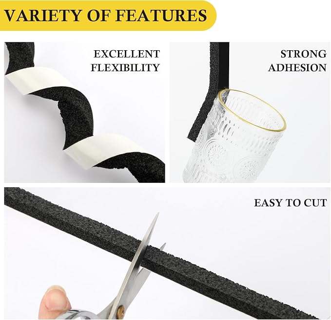 fowong Air Conditioner Window Seal 1 Inch X 1 Inch, Thick AC Weather Stripping - Image 4