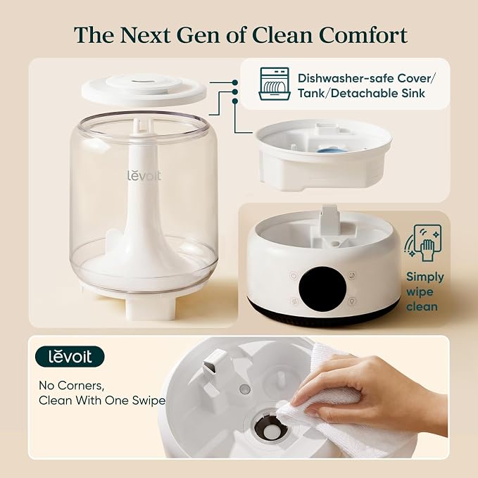LEVOIT Smart Humidifier for Bedroom, 4.2L Top Fill Cool Mist for Large Room - Image 6