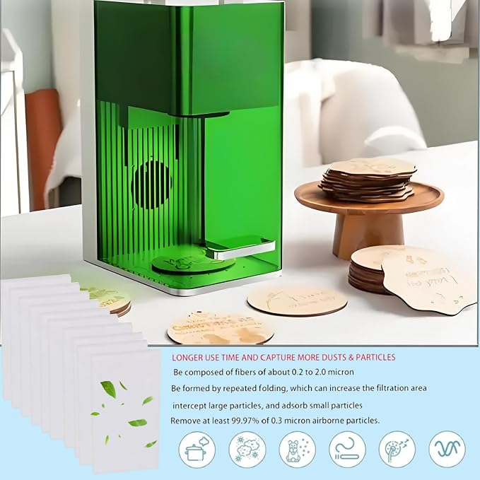 F1 Filter Replacement For xTool F1 Desktop Smok-e Air Purifier: 10 pack | - Image 3