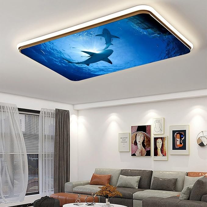 2PCS Fluorescent Light Covers for Classroom Ceiling Lights Magnetic Light Covers - Image 5