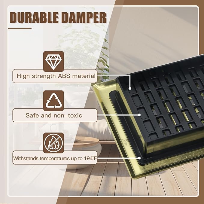 Air Floor Vent Adjustable Register 4x12 Inch Floor Register Vents - Image 4
