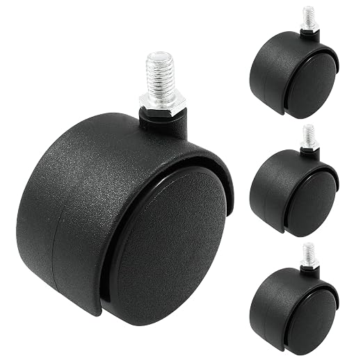 4pcs 2 Inch Swivel Caster Wheels, Heavy Duty Swivel Stem Casters Wheel by suiwotin