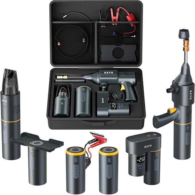 BAYU 6 in 1 Car Jump Starter Kit by BAYU