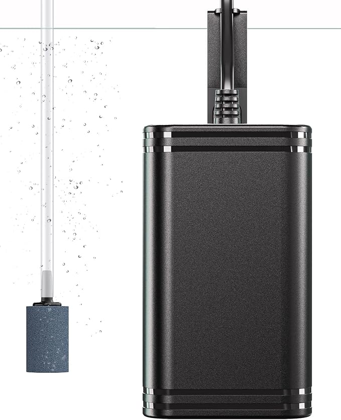 Pawfly Mini Aquarium Air Pump for 3-20 Gallon Nano Fish Tanks 15 GPH Oxygen by Pawfly