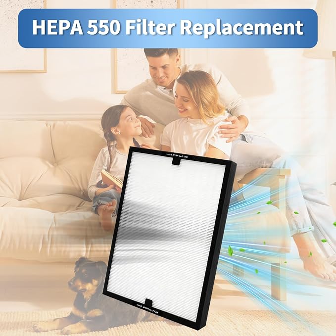 HEAP 550 Replacement Filter, HEPA Air Filter 16x19x2 inch, Compatible - Image 5