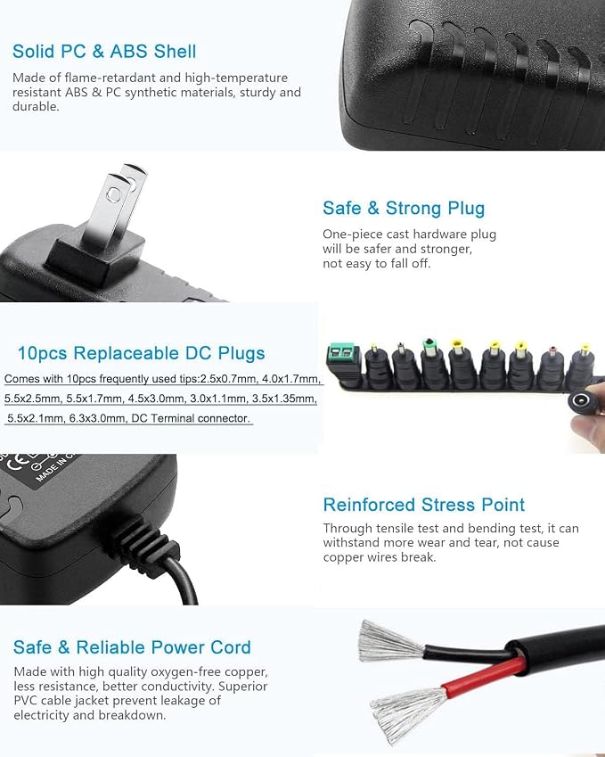 DC 24V 0.5A Switching Power Supply AC Adapter 100-240V 50-60Hz to dc 24Volt 0.5 - Image 4