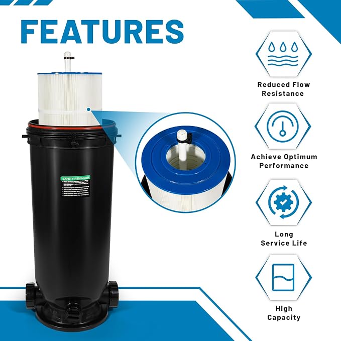 W3C17502 Swimming Pool Plus Cartridge Filter Assembly 200 Sq Ft, 150 GPM - Image 4