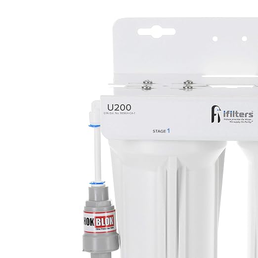 U200 Premium Drinking Water Filtration System 2 Stage w/Designer Faucet & - Image 5